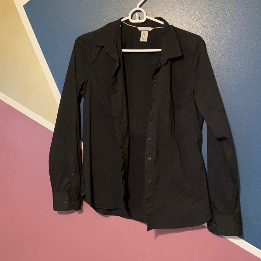 Black button up